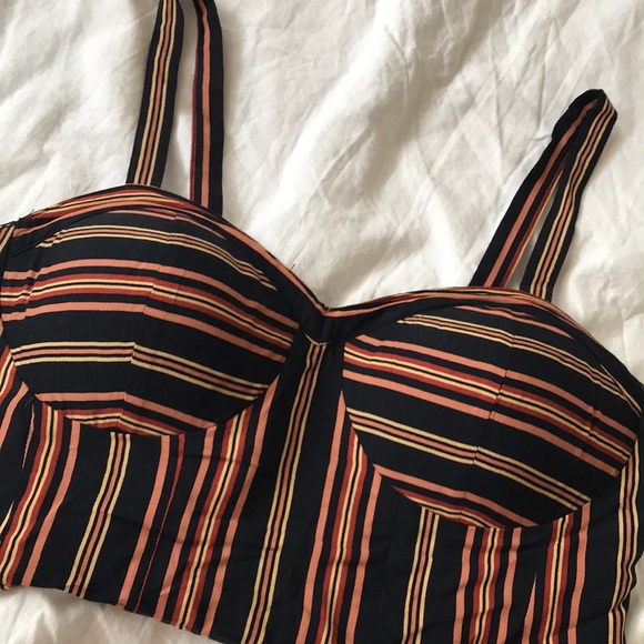 Striped Crop Top - Picture 1 of 6